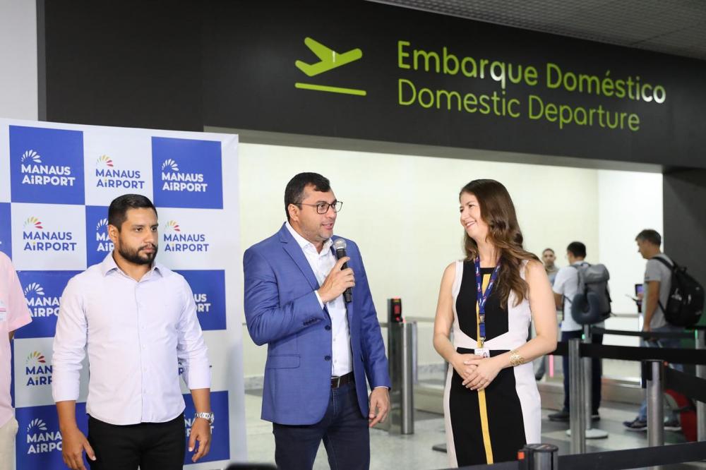 Wilson Lima participa da inauguração do novo sistema de embarque do Aeroporto Internacional Eduardo Gomes