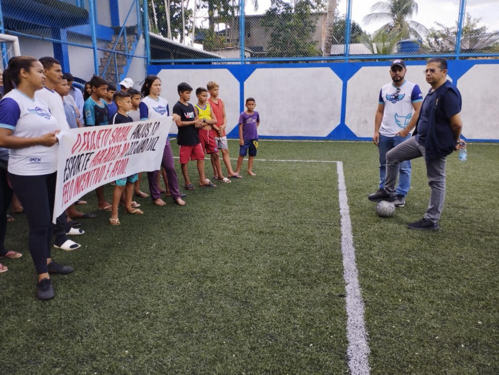 Deputado João Luiz anuncia vinda de olheiros em Carauari para fazer peneira no Projeto Anjos do Esporte