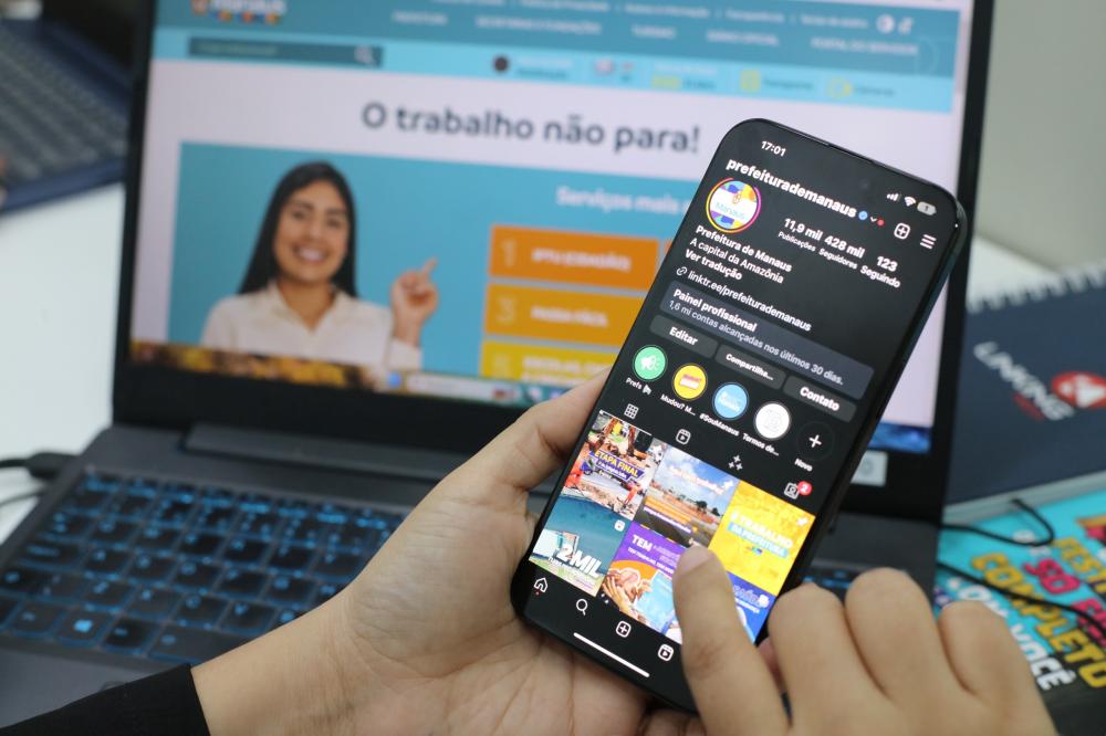 Manaus é destaque como o 4° melhor perfil de Prefeituras do Brasil nas redes sociais