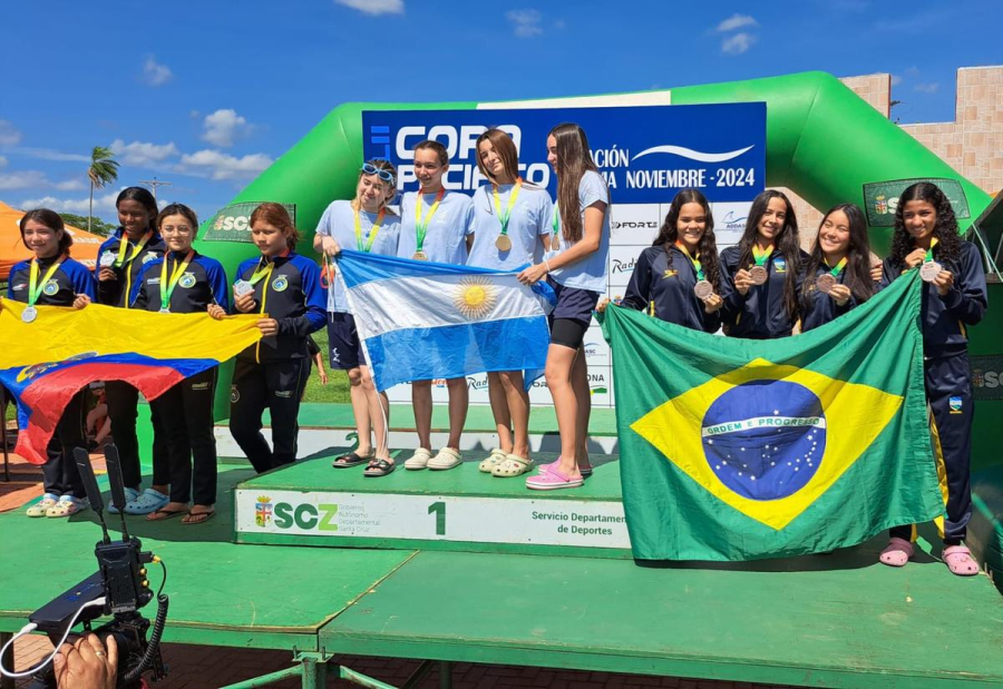 Nadadores do Amazonas conquistam três pódios na Copa Pacífico, na Bolívia