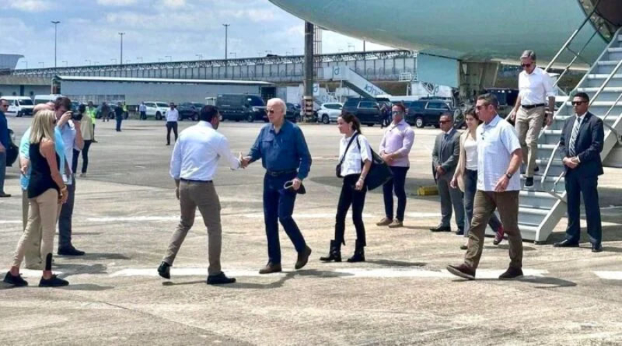 Em visita histórica ao Amazonas, governador Wilson Lima recepciona presidente dos Estados Unidos, Joe Biden