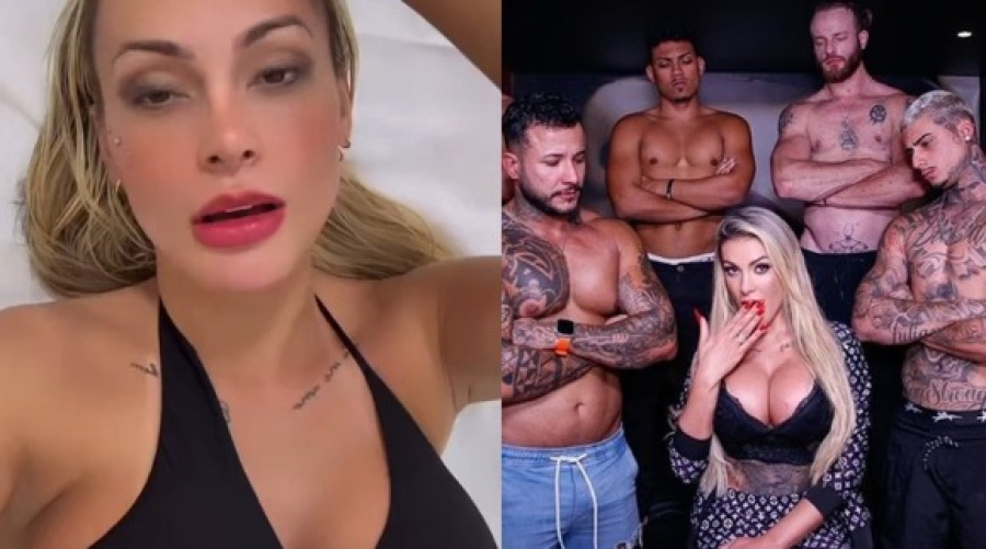 Andressa Urach é hospitalizada após gravar vídeo adulto com 8 homens: ‘Muita dor’